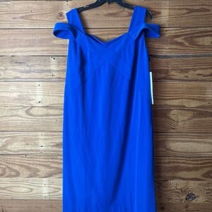 Ashro Vibrant Blue Strapless Dress